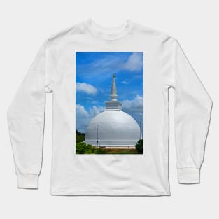 Maha Stupa, Mihintale. Long Sleeve T-Shirt